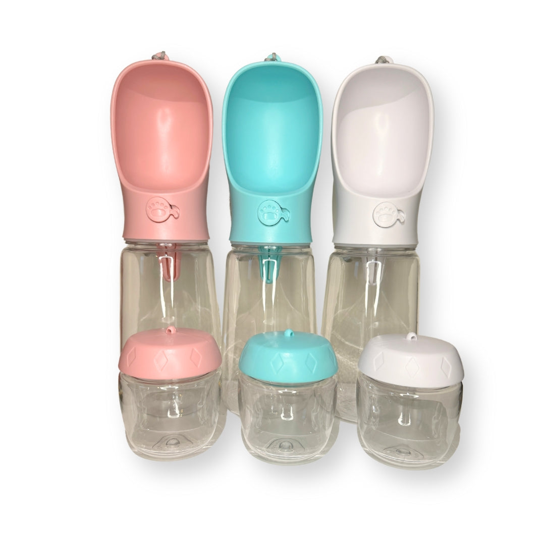 Travel Water Bottle + Food Holder