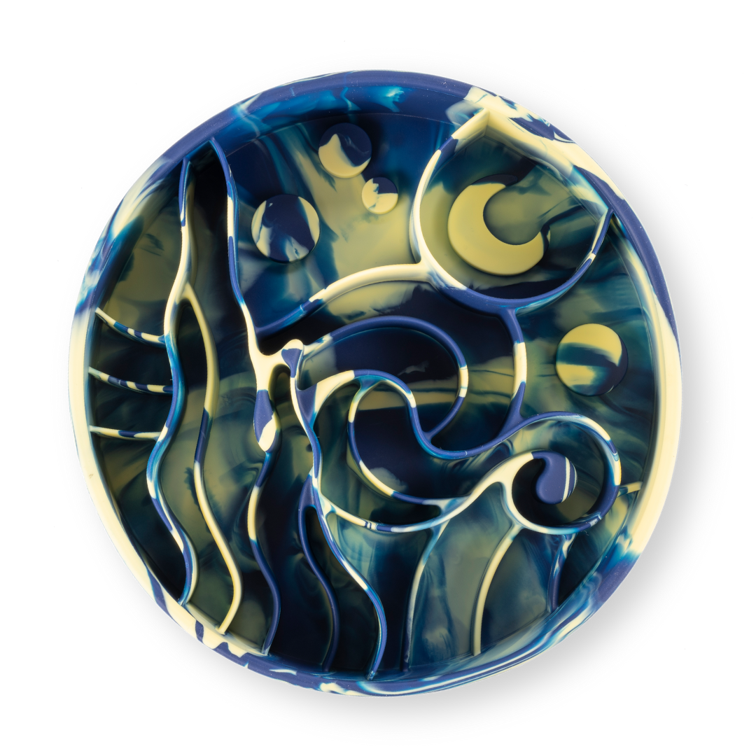Starry Night Slow Feeder Bowl
